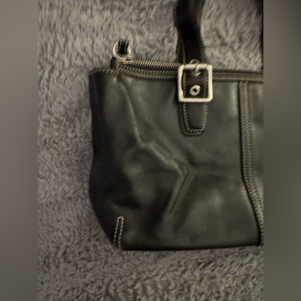 COACH Y2K Black Leather Legacy Satchel Handbag - Picture 14 of 14